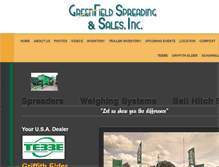 Tablet Screenshot of greenfieldspreading.com
